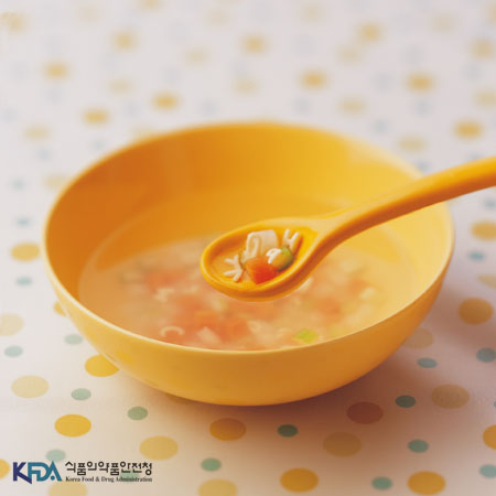 알파벳 스프 완성 사진