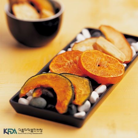 야채 과일 돌구이 완성 사진