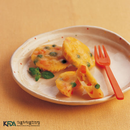 야채빵 완성 사진