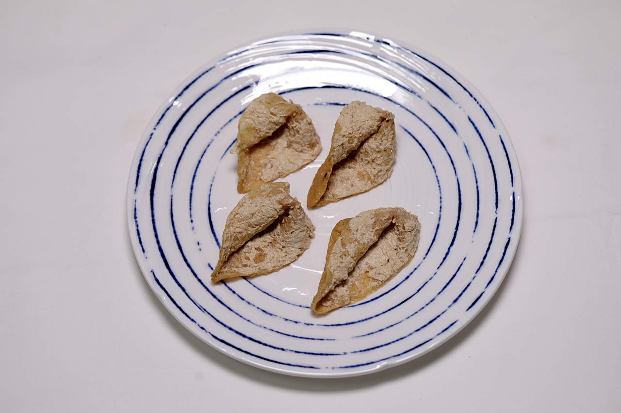 유부 달걀찜 1단계