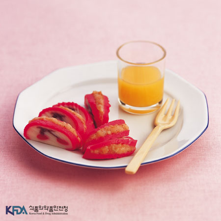 찰 어묵찜 완성 사진
