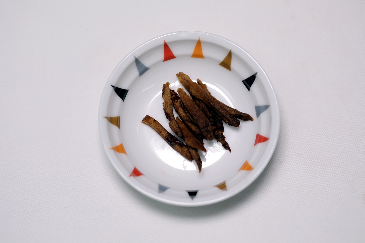 홍시 생밤 무침 5단계